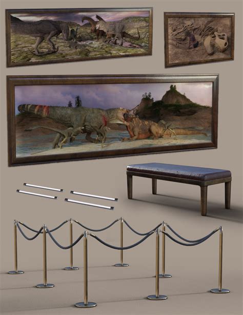 Dinosaur Exhibition Gallery | Daz 3D