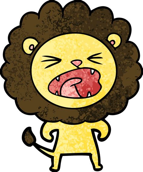 cartoon angry lion 12390860 Vector Art at Vecteezy