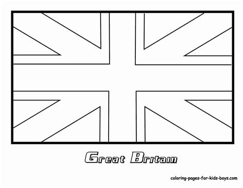 British Flag Colouring Sheet