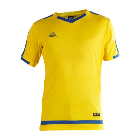 Rio Yellowroyal Fitted Football Shirt Pendle Sportswear