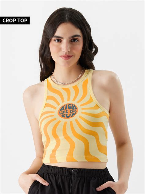 Buy Tss Originals Sunny Vibes Womens Tank Top Online At The Souled Store