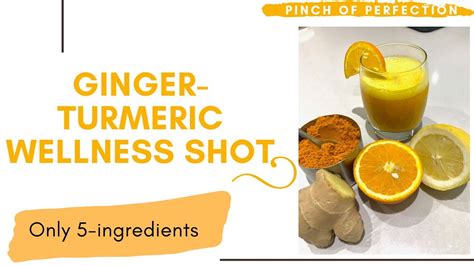 5 Ingredient Ginger Turmeric Wellness Shot Youtube