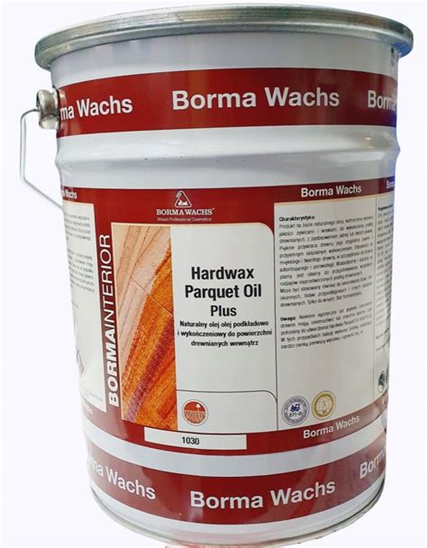 Olejowosk Hardwax Parqet oil PLUS 1030 Półmat Borma Wachs 5 l MOCNY