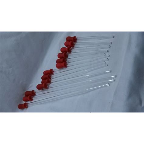 Jual Pipet Pyrex Tahan Panas Diameter 8mm Panjang 15cm Isi 10pcs