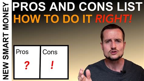 How To Create A Pros And Cons List RIGHT YouTube