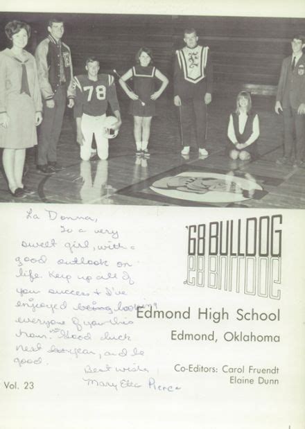 Explore 1968 Edmond-Memorial High School Yearbook, Edmond OK - Classmates