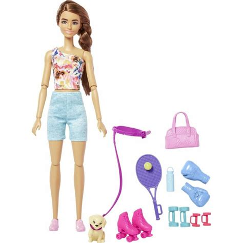 Mattel Barbie Coffret Bien Être Barbie Fait du Sport poupée