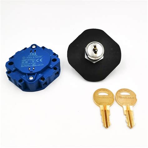 Custom Override Control Switch Lock Assembly With 1 User Key And 1 Override Key