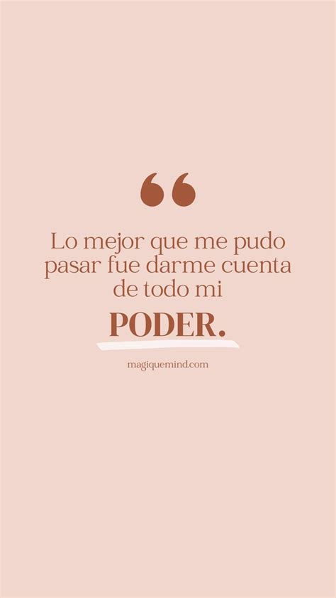 A Pink Background With The Words Poder Written In Spanish And English