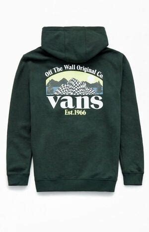 Vans Kids Full Zip Checkerboard Mountain Hoodie | PacSun