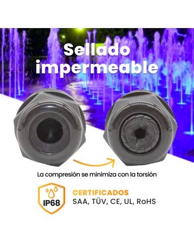 Conector Estanco IP68 450V 2P tt 0 5 2 5mm² Sin Tornillo