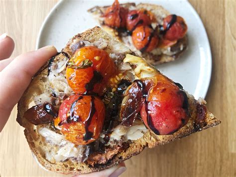 Sardines on Toast with Roasted Tomatoes | Rebecca Bitzer & Associates