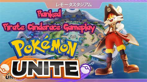 Pokemon Unite Beta Ranked Pirate Skin Cinderace Gameplay YouTube