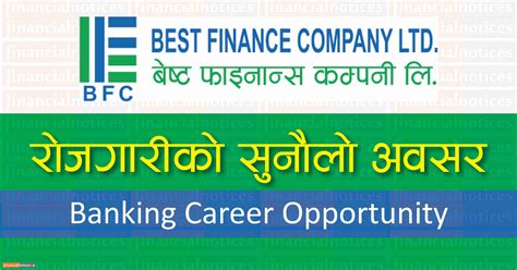 VACANCY ANNOUNCEMENT Best Finance