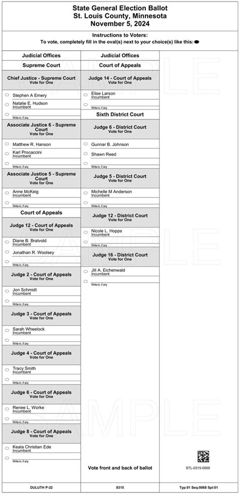 Duluth 2024 General Election Sample Ballot Perfect Duluth Day