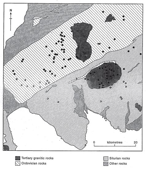 Bedrock geology and sampling sites. | Download Scientific Diagram