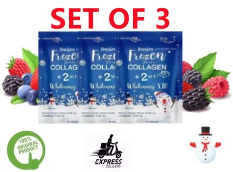 Cooya SET OF 3 Frozen Collagen 2 In 1 Whitening X10 60 Capsules