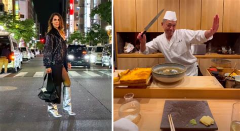 Ilary Blasi Cena Con Il Maestro Di Sushi A Tokyo Ma All Improvviso