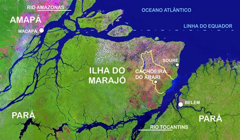 Ilha De Marajo Mapa