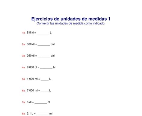 Ejercicios De Conversion De Unidades Abstractor