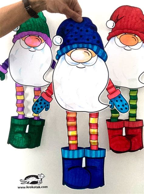 Krokotak Christmas Gnome Christmas Art Projects Christmas Cards