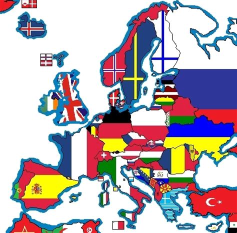 updated Europe flag-map - Europe Photo (1431395) - Fanpop