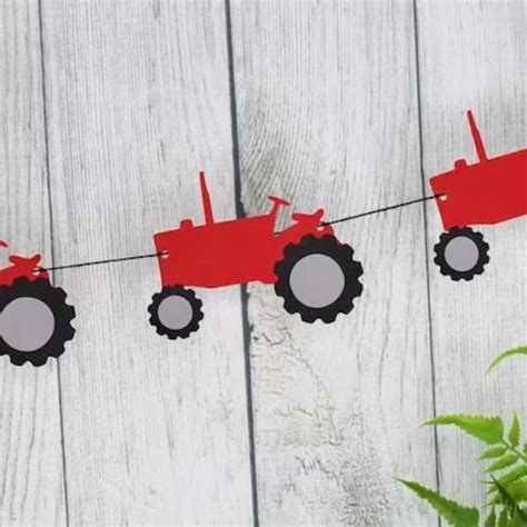 Red Tractor - Etsy