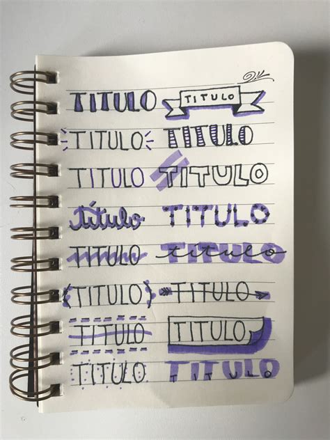 Diseños De Letras Para Titulos De Cuadernos Las puedes usar en el