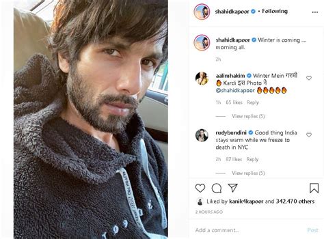 Shahid Kapoor Welcomes Winter In Latest Instagram Post