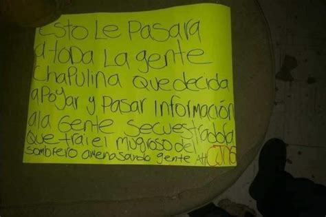 Cjng Ejecuta A Una Persona Y Deja Narcomensaje Con Amenaza Para El Mayo Zambada Imperio Noticias