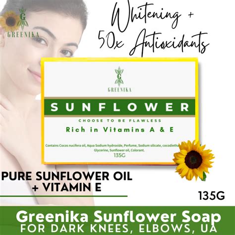 [ Sunflower Oil Soap ] Greenika Organic Sunflower Soap Whitening Soap