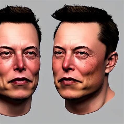 Elon Musk Head 3 D Model Zbrush Wireframe Stable Diffusion OpenArt