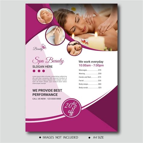 Premium Vector Vector Spa Flyer Template