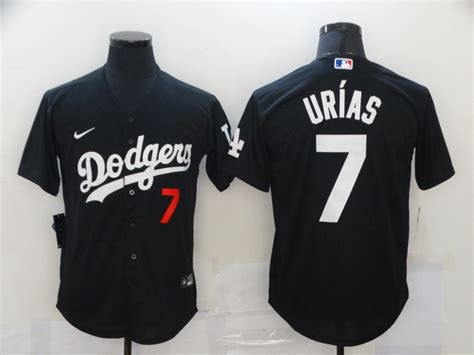 Dodgers 7 Julio Urias Black 2020 Nike Cool Base Jersey