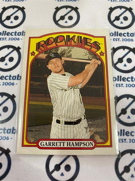 Mlb Heritage Rookies Garrett Hampson Rc Rockies Ebay