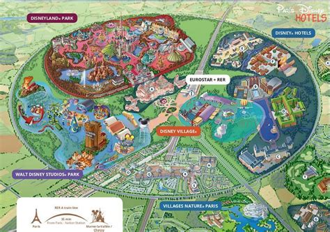 Disneyland Paris Map 2021 Eurodisney Map Disneyland Paris Park Map ...