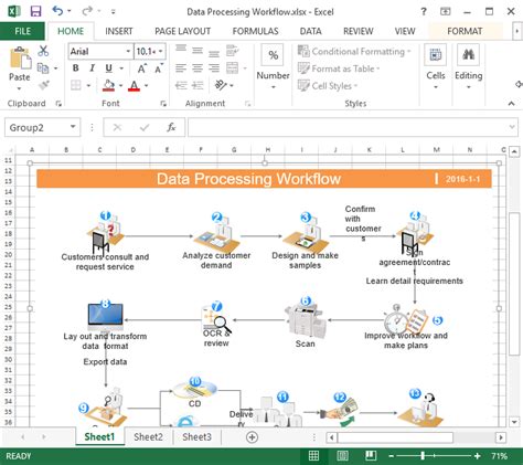 Workflow Chart In Excel | Hot Sex Picture