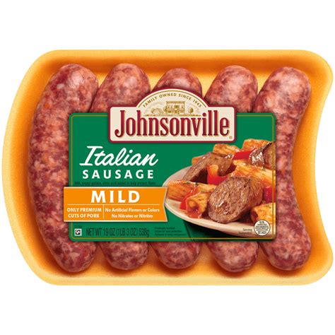 Johnsonville Mild Italian Sausages 5 Count 19 Oz