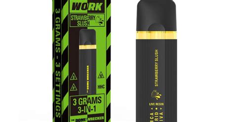 Work Delta 8 D10 Thc P Hhc Dome Wrecker Live Resin Disposable