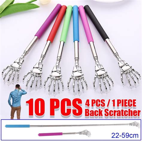 10pcs 4pcs1piece Back Scratcher Telescopic Scratching Back Scratcher