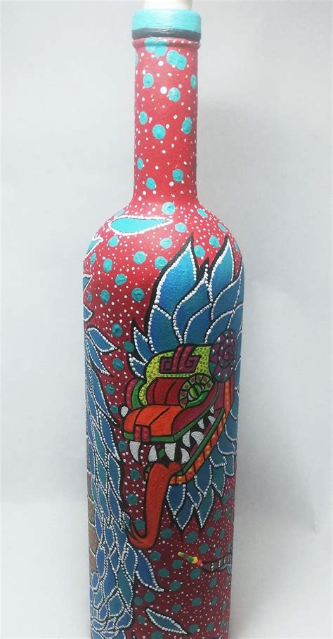 Pin On Botellas De Vidrio Pintadas A Mano