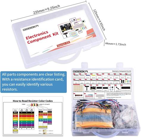 Geeekpi Kit De Componentes Electr Nicos Con M Dulo De Fuente De