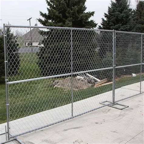 Temporary Chain Link Construction Fence Panels Galvanized Chain Link