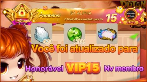 DDTank Origin ALPHA 1º VIP 15 Mercador de Ouro Recarga Consumo