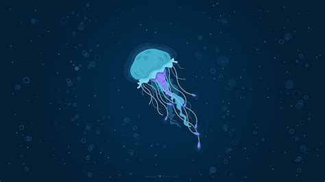 Free download | HD wallpaper: blue jelly fish illustration, Jellyfish, Underwater, HD ...