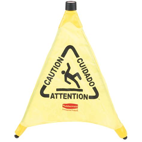 Rubbermaid Commercial Products 172649 Fg9s0000yel Rubbermaid Commercial Yellow Pop Up Safety