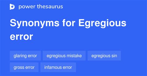 Egregious Error