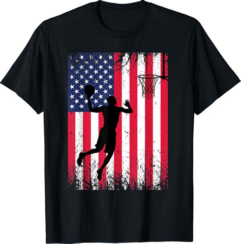 Amazon Basketball American Flag Usa Sports Pride T Shirt