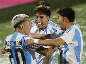 La cargada del Sub 20 de Argentina tras eliminar a México del Mundial