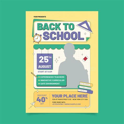 Boost Your Back To School Promotions With Eye Catching Flyer Templates 23265208 Vector Art At